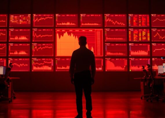 Sensex drops over 1,000 points; IT rout drags Nifty below 25,500